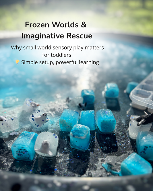 ❄️ Frozen Worlds & Imaginative Rescue: Why Small World Sensory Play Matters