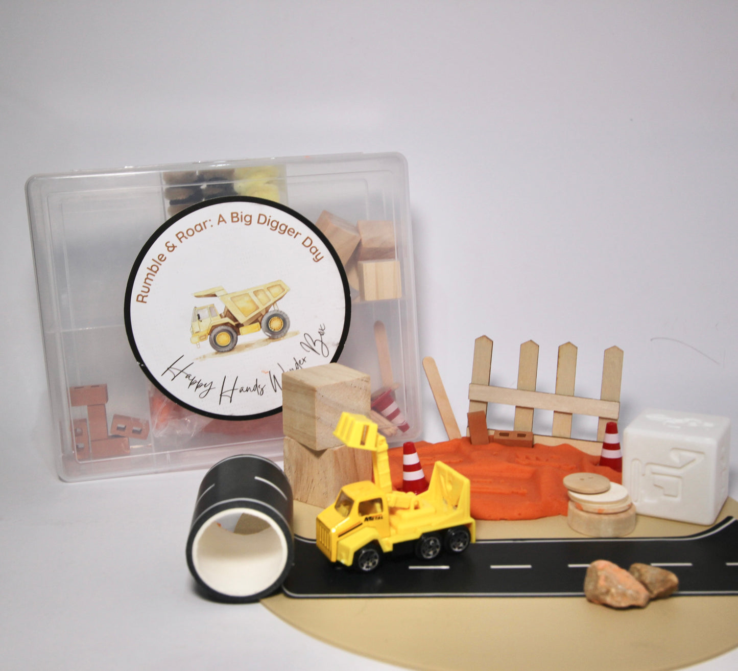 Dough Stamp Cube – Construction Edition