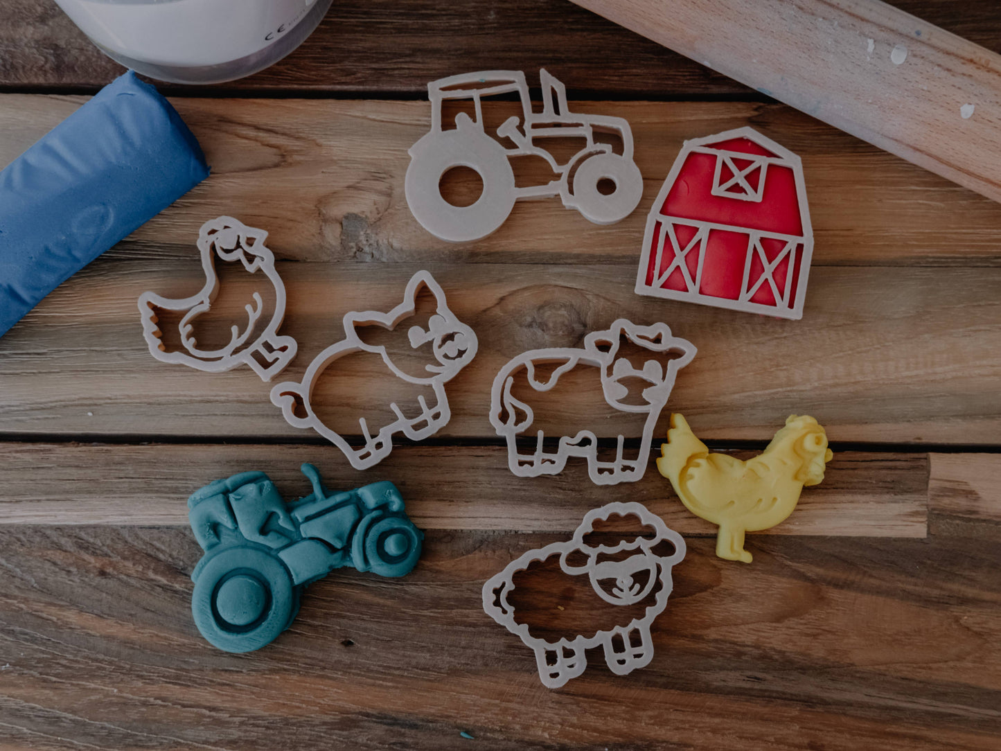 Mini Farm playdough Eco Cutter Set