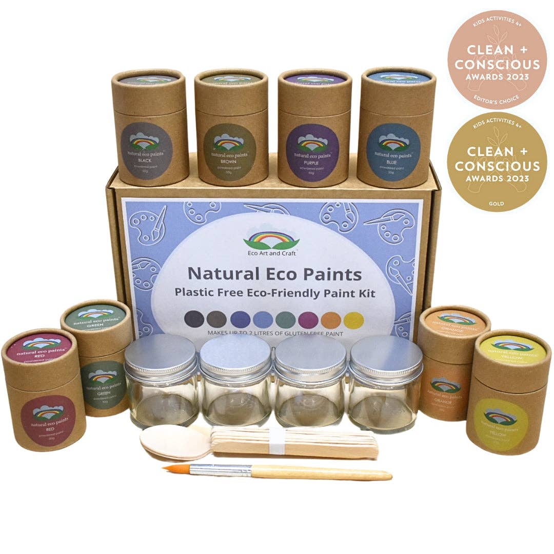 Natural Eco Paints - plastic free natural paint for kids: Eco Art and Craft