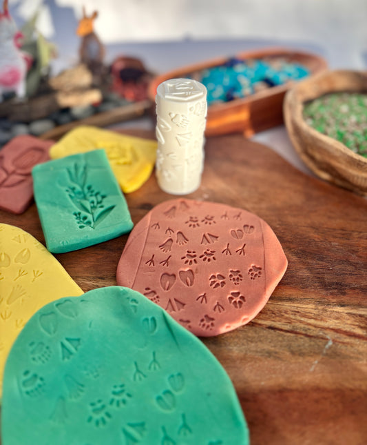 Tracks of Country – Animal Prints Playdough Roller