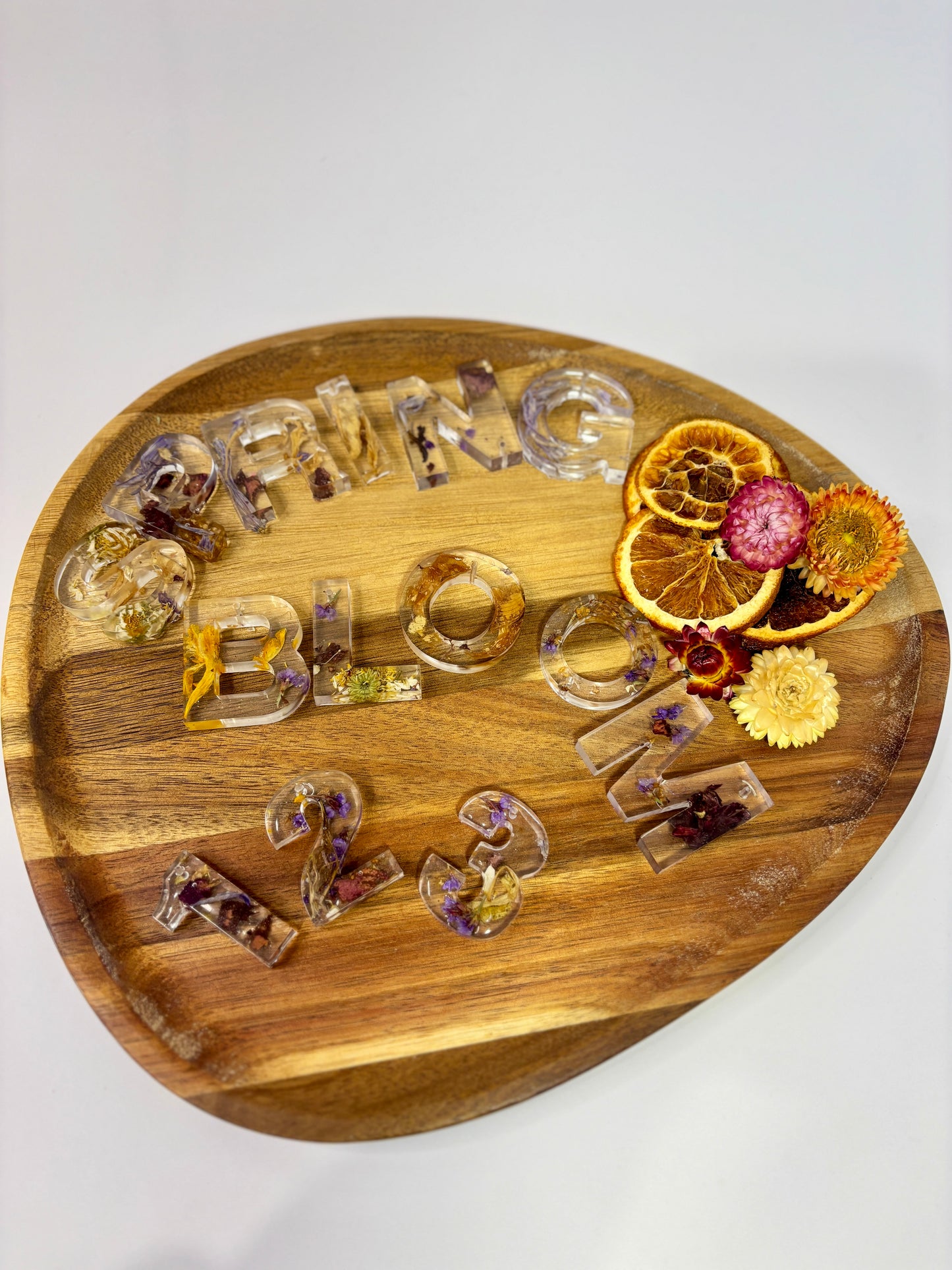 Floral Resin Alphabet & Number Set