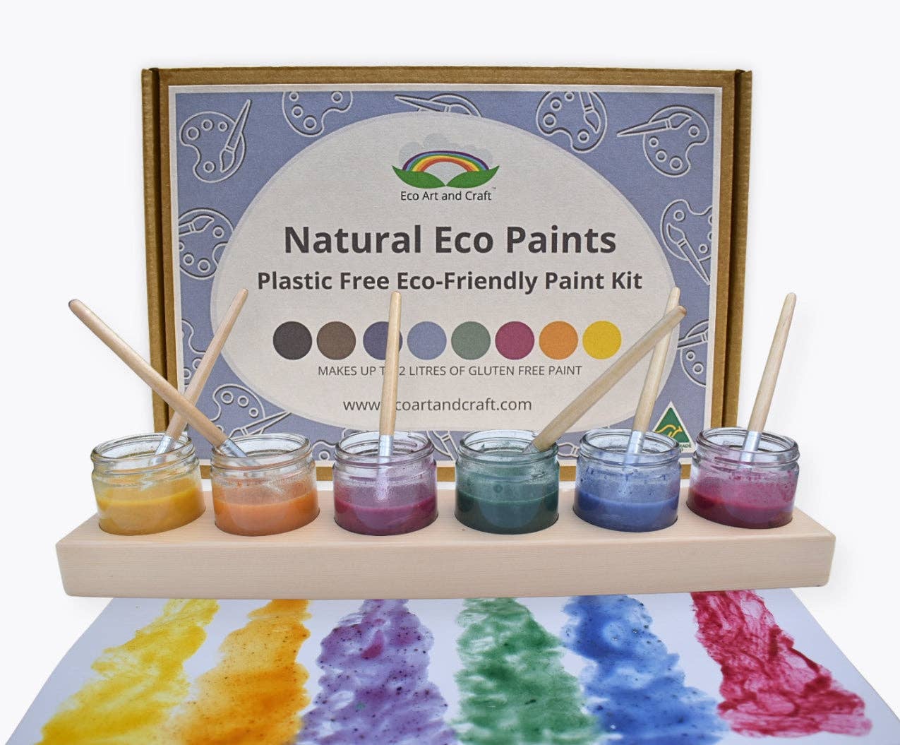 Natural Eco Paints - plastic free natural paint for kids: Eco Art and Craft