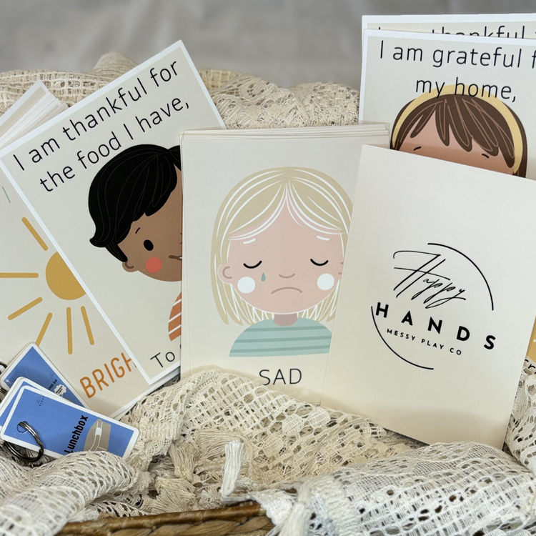 Happy Hands Messy Play Co. Printed Card Sets