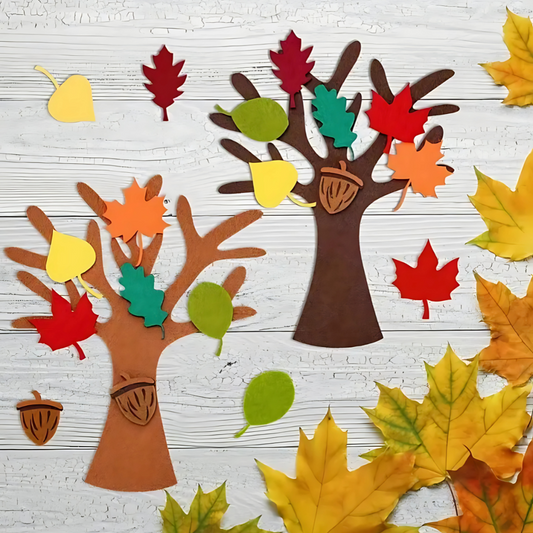 Autumn Leaf Felt Sorting