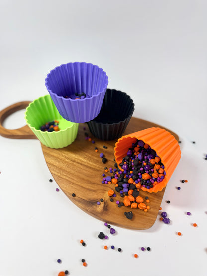 Scalloped Halloween Sensory Cups – Set of 4