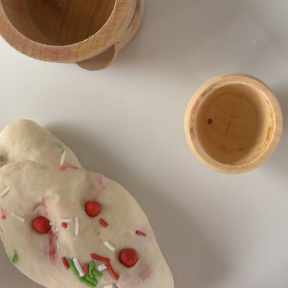 Mini Wood Bowl and Spoon Set