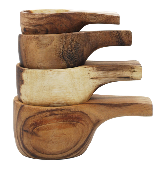 Wooden Measring Cups Set of 4