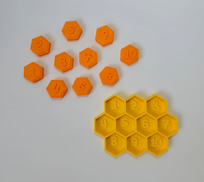 Honeycomb Number Match Set 1–10