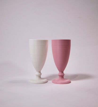 Ice Cream Sundae Cups (Set of 2 – Pink & White)