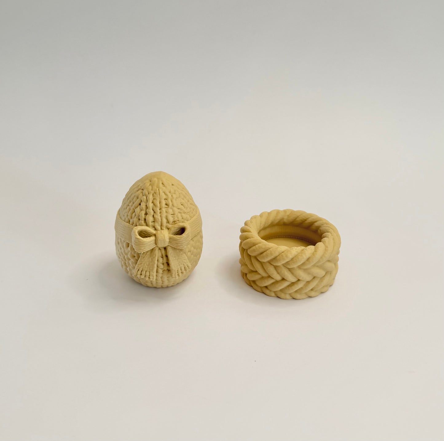 Knit Egg + Nest Bowl (Loose Part Pair)