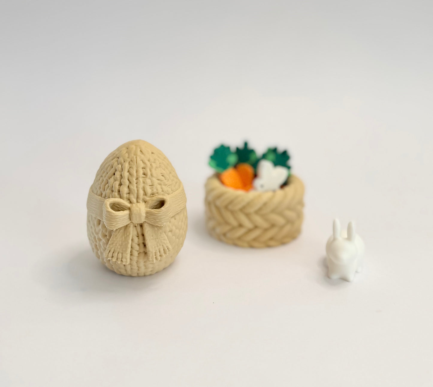 Knit Egg + Nest Bowl (Loose Part Pair)
