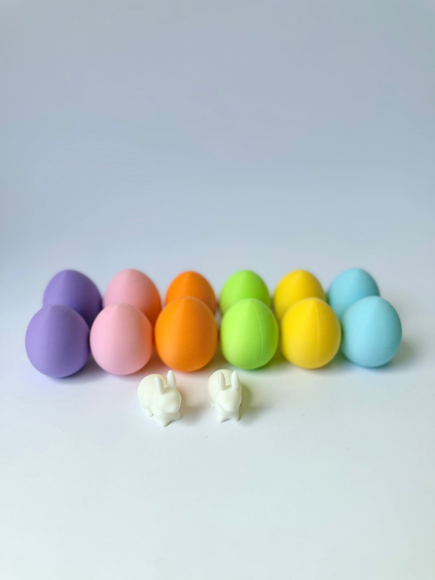 Hollow Pastel Eggs Set (14 Piece)