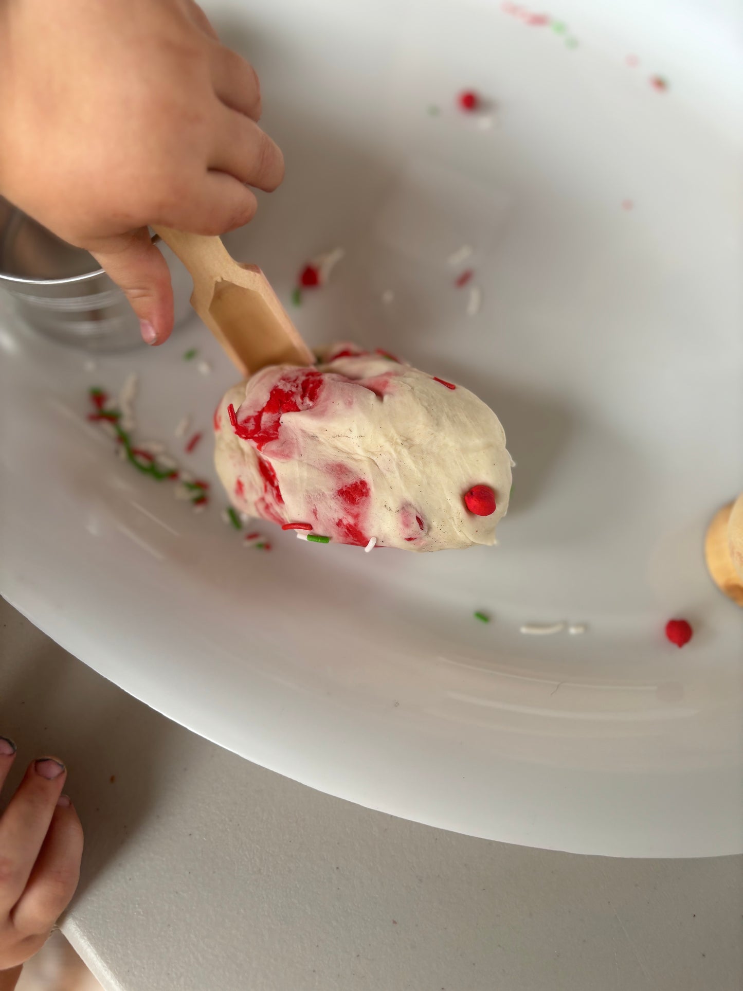 Candy Cane Peppermint Playdough