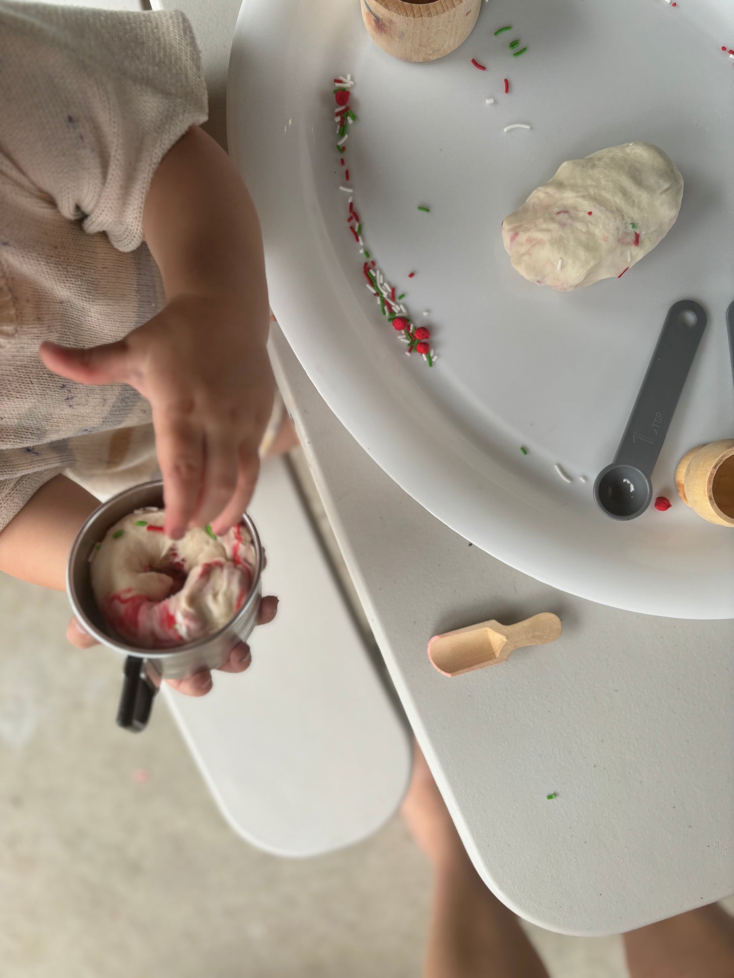 Candy Cane Peppermint Playdough