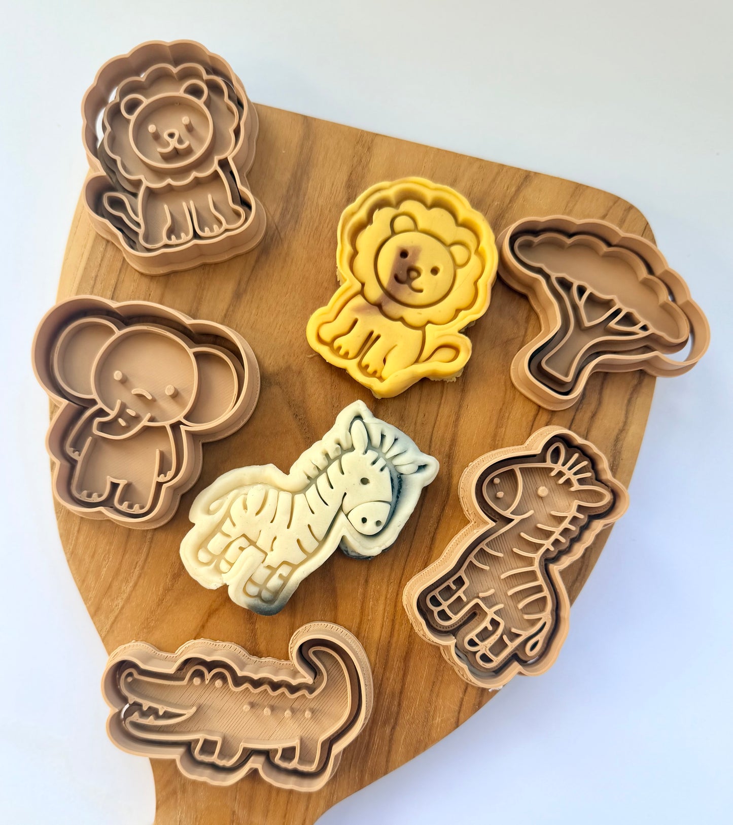 Jungle Animal Playdough Cutter Set