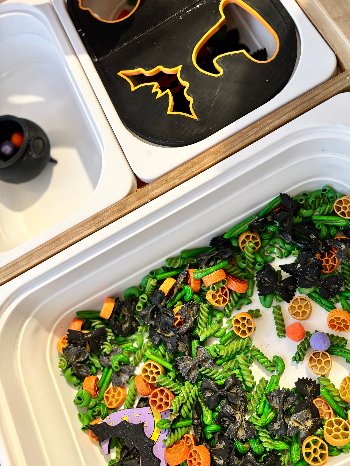 Pumpkin Patch Pasta Sensory Base