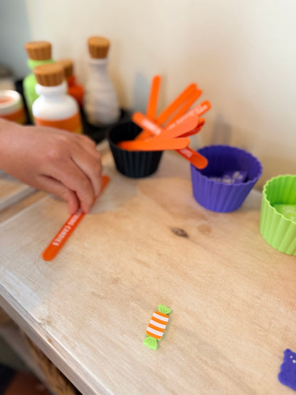 Scalloped Halloween Sensory Cups – Set of 4